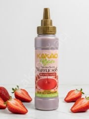 Çilek Belçika Waffle & Krep & Pankek & Tatlı & Dondurma Sosu - 300 g