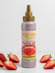 Çilek Belçika Waffle & Krep & Pankek & Tatlı & Dondurma Sosu - 300 g