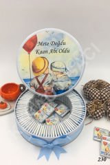Abi Oldu Erkek Metal Kutu İsme Özel Çikolata KA230