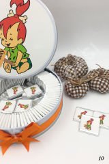 Kız Çakmaktaş Metal Kutu İsme Özel Çikolata KA10