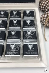 Damat Bohçası Karton Kutu İsme Özel Çikolata KA29