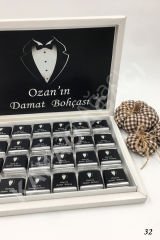Damat Bohçası Karton Kutu İsme Özel Çikolata KA32