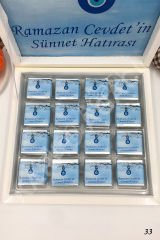 Nazar Boncuklu Karton Kutu İsme Özel Çikolata KA33
