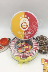 Galatasaraylı Metal Kutu İsme Özel Çikolata KA758