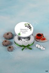 Panda Figürlü Erkek Metal Kutu İsme Özel Çikolata KA949