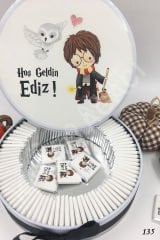 Harry Potter Metal Kutu İsme Özel Çikolata KA135