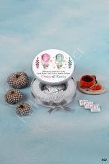 Kız & Erkek Bebek Metal Kutu İsme Özel Çikolata KA168