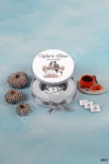 Gelin & Damat Metal Kutu İsme Özel Çikolata KA1015