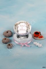 Gelin & Damat Metal Kutu İsme Özel Çikolata KA1016