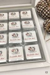 Minnie Mouse Bulut & Ay Karton Kutu İsme Özel Çikolata KA72