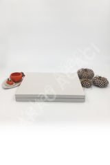 Gelin & Damat Beyaz Güllü Karton Kutu İsme Özel Çikolata KA75